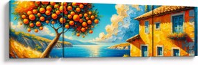 Obraz - Dom z pomarańczami II. (170x50 cm)