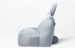Jasnoszary dziecięcy worek do siedzenia Funny Bunny – The Brooklyn Kids