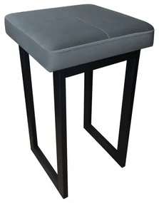 Taboret MAESTRO LOW BL VELVET ciemno szary ATOS