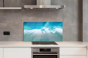 Panel nad Blat Kuchenny Makro Detal Kropli Wody