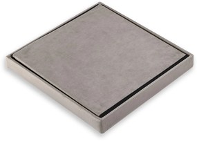 Beżowy składany taboret ZAREX VELVET L