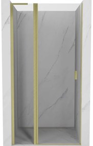 Mexen Mist L drzwi prysznicowe uchylne 95 cm, transparent, złote szczotkowane - 8A4L-095-000-55-00