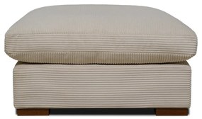 Beżowy sztruksowy puf Comfy – Scandic