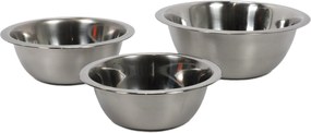 Miska ze stali nierdzewnej, zestaw 3 mis kuchennych 700 ml, 950 ml, 1900 ml