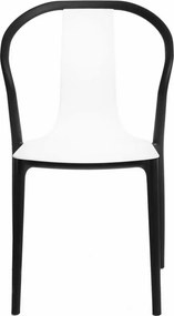 Krzesło do kawiarni z siedziskiem z tworzywa Bella