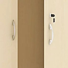 Szafa biurowa ARRISTO LUX, 800 x 400 x 1836 mm, brzoza