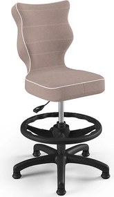Krzesło dziecięce do biurka Petit Black z podnóżkiem rozmiar 3 (119-142 cm)