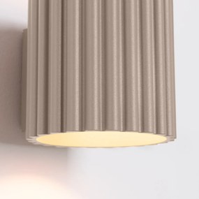 Kinkiet AURA taupe G9 ryflowany SOLLUX  LIGHTING