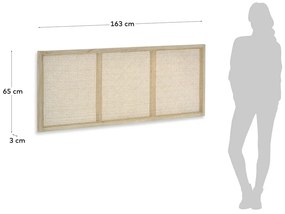 Zagłówek łóżka z drewna Mindi Kave Home Rexit, 163x65 cm