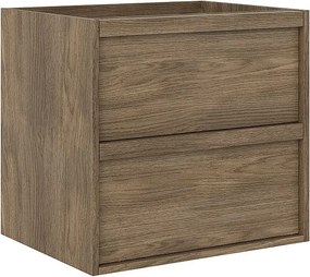 Szafka pod umywalkę wisząca - Ciemnodrewniany - 60 cm - UBRILA