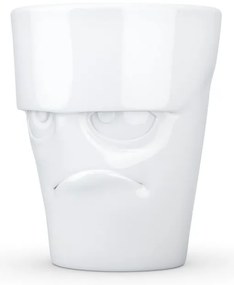Biały wkurzony porcelanowy kubek z uchem 58products