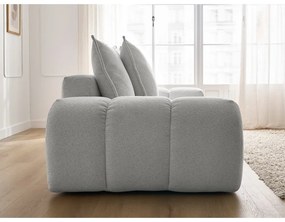 Jasnoszara sofa z tkaniny szenilowej 278 cm Everest – Bobochic Paris