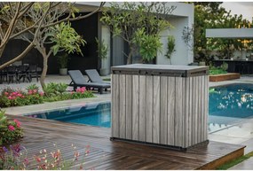 Szara plastikowa skrzynia ogrodowa Deco – Keter