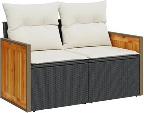 Sofa ogrodowa z białymi poduszkami W2-K74