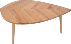 Drewniany stolik kawowy P2 liść duży 110 cm buk twardzielowy