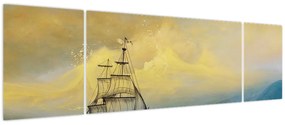 Obraz - Obraz statku ma morzu (170x50 cm)