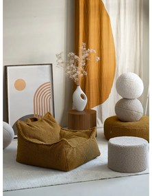 Brązowy dziecięcy worek do siedzenia z materiału bouclé Chair – Wigiwama