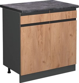 Szafka dolna do kuchni złoty dąb energetyczny 80x60x81.6 r-line