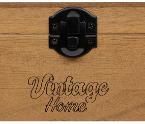 Szkatułka na biżuterię BE VINTAGE, 3 przegródki, 25 x 6,8 x 10,5 cm