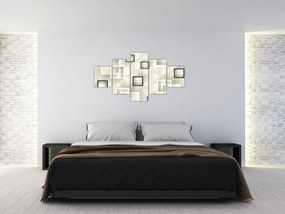 Geometryczny abstrakcyjny obraz (125x70 cm)