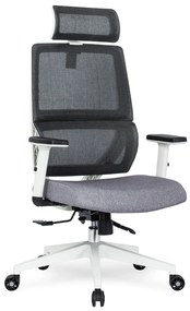 Fotel Biurowy Ergonomiczny Obrotowy NICKI Szary Nowoczesny