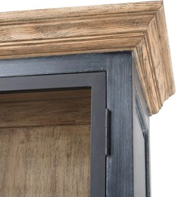 Kredens Gordes 110x46x230 old black &amp; natural