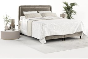 Jasnobrązowe łóżko boxspring 140x200 cm Dove – Maison de Rêve