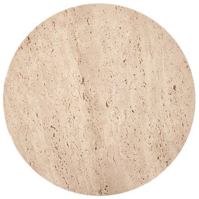 Stolik kawowy TRAVERSO S 35x35 trawertyn/biały HALMAR
