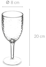 Kieliszek do wina, na zimne napoje ESTIVA, tworzywo sztuczne, 350 ml