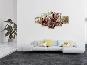 Historyczny wizerunek lokomotywy (125x70 cm)