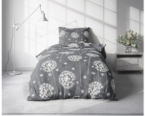 PrzytulneMieszkanie.pl PrzytulneMieszkanie.pl Kora pościel DANDELION BLEND szara hotelowa kieszeń Rozmiar pościeli: 70 x 90 cm | 140 x 200 cm