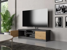 RTV szafka pod telewizor stojąca Malwa 120 ANTRACYT ARTISAN