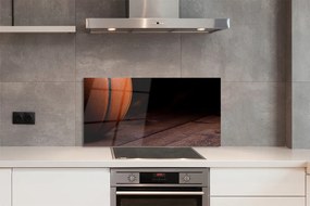 Szkło do Kuchni na Ścianę Piłka do Koszykówki na Parkiecie