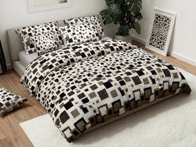 PrzytulneMieszkanie.pl PrzytulneMieszkanie.pl Pościel z mikropluszu LUXOR biało-szara Rozmiar pościeli: 70 x 90 cm | 140 x 200 cm