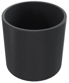 Umywalka betonowa nablatowa okrągła bez otworu na baterię 41 x 40 cm BENE | różne kolory : Kolor - Czarny