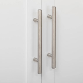 HOMCOM Wózek Kuchenny Serwisowy Wyspowy, 1 Półka na Przyprawy, 1 Uchwyt na Ręcznik, 109 cm x 40 cm x 89 cm, Biały