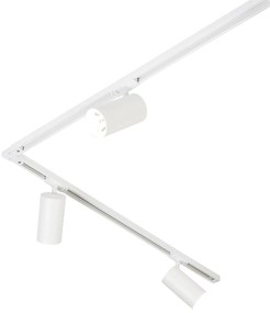 Nowoczesny system szynowy z 5 białymi reflektorami 1-fazowymi GU10 70mm - Iconic Jeana Luxe Nowoczesny Oswietlenie wewnetrzne