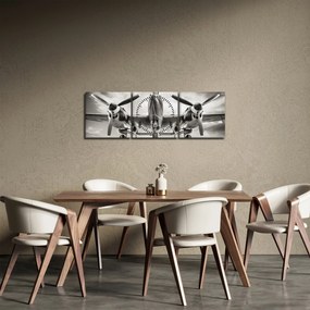 Obraz - Warbird (z zegarem) (90x30 cm)