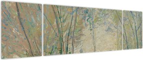 Obraz - Claude Monet, Woman Seated under the Willows, reprodukcje (170x50 cm)
