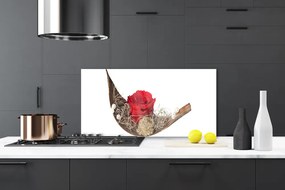 Panel nad blat kuchenny Czerwona Róża w Kroplach Rosy