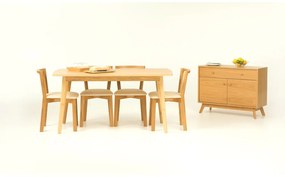 Niska komoda w dekorze dębu 100x75 cm Kensal – Woodman