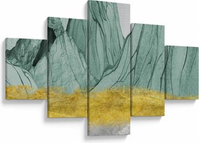 Obraz - Emerald Mountains N⁰1 (125x70 cm)
