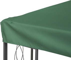 Outsunny Baldachim do Pawilonu Metalowego Zielony Poliester 3x4m Ochrona UV i Wodoodporność | Aosom PL