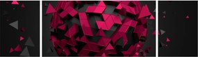 Obraz abstrakcji 3D (170x50 cm)