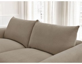 Beżowa rozkładana sofa 214 cm Ernest – Bobochic Paris