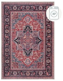 Bordowy dywan z mieszanki włókien z recyklingu odpowiedni do prania 160x230 cm Windsor – Flair Rugs