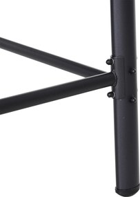 Outsunny Huśtawka Ogrodowa 3-os z Dachem Technorattan Metal Czarna | Aosom PL