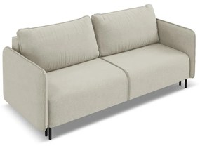 Beżowa rozkładana/ze schowkiem sofa 226 cm Luana – Makamii