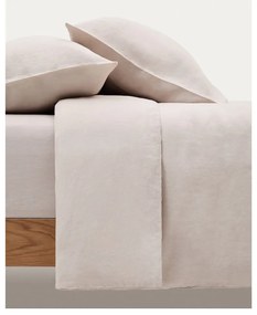 Szarobrązowe bawełniane prześcieradło z gumką 90x200 cm Simmel – Kave Home