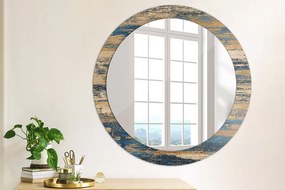 Lustro z nadrukiem dekoracyjne okrągłe Abstrakcyjne drewno